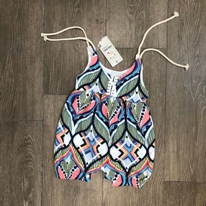 Colorful baby girl romper